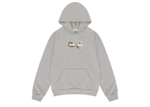 Denim Tears Embroidered Floral Hoodie Grey