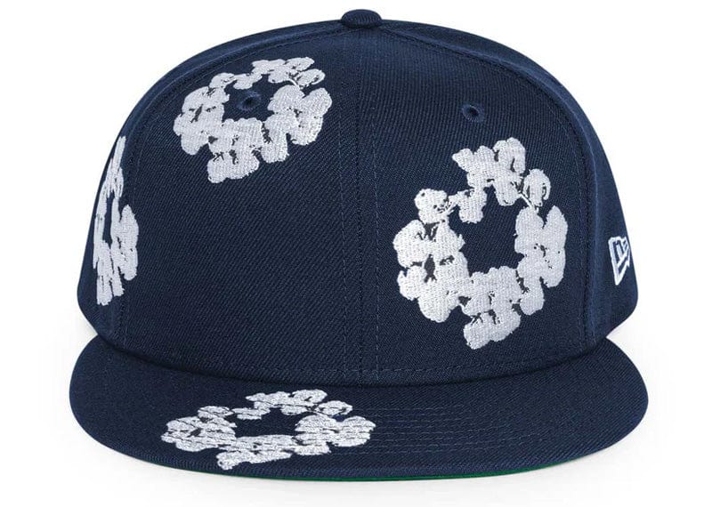 Denim Tears New Era Cotton Wreath 59/50 Cap Navy