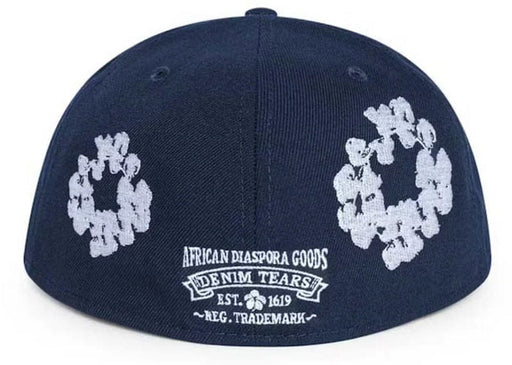 Denim Tears New Era Cotton Wreath 59/50 Cap Navy