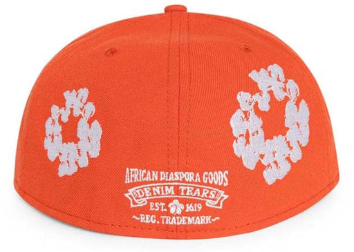 Denim Tears New Era Cotton Wreath 59/50 Cap Orange