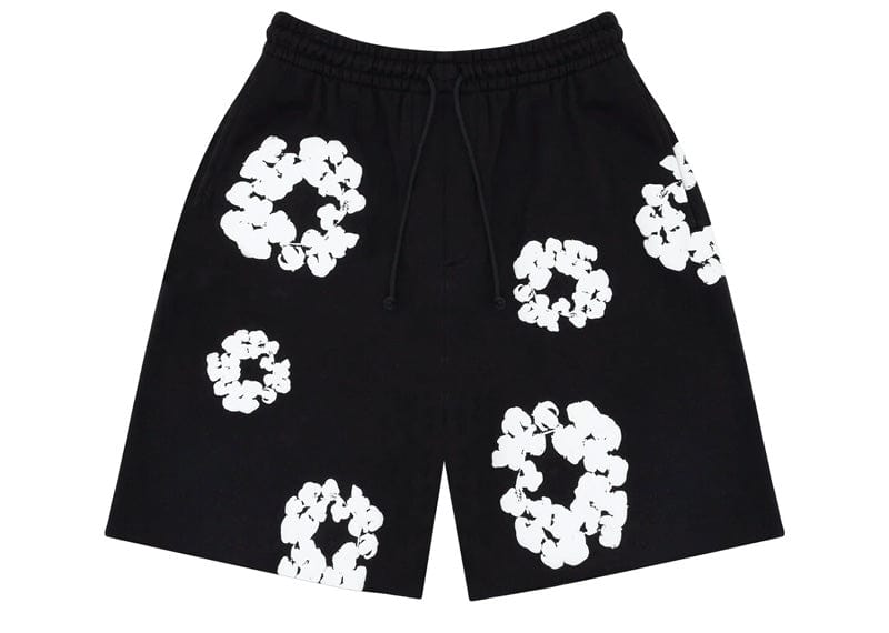 Denim Tears The Cotton Wreath Shorts Black