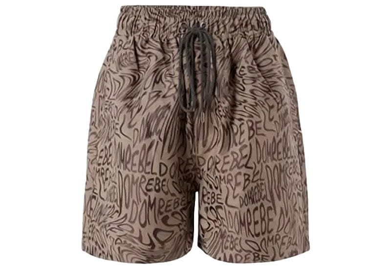 DOMREBEL WAVY JACQUARD SHORT BEIGE