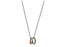 Emporio Armani 2 Rings Necklace Black/Gold