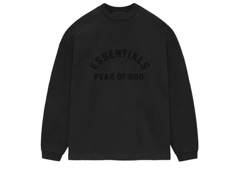 Fear of God Essentials Arch Logo L/S Tee Jet Black