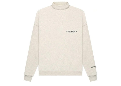 Fear of God Essentials Core Collection Pullover Mockneck Light Heather Oatmeal