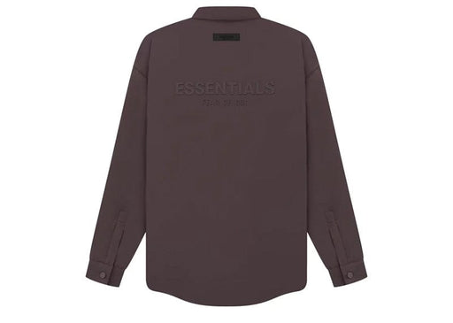 Fear of God Essentials Filled Nylon Shirt Jacket 'Plum'