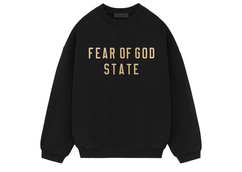 Fear of God Essentials Fleece Crewneck Black