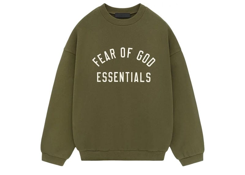 Fear of God Essentials Fleece Crewneck Military