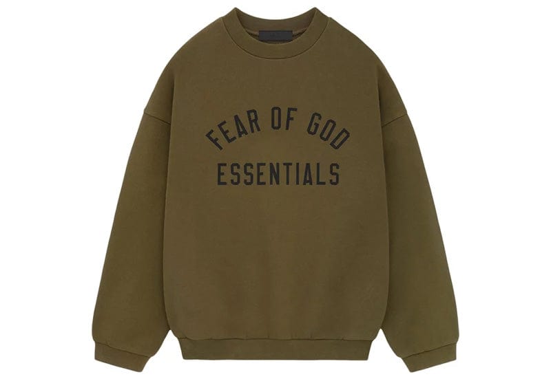 Fear of God Essentials Fleece Crewneck Olive