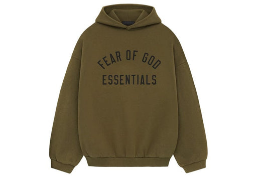 Fear of God Essentials Fleece Hoodie Olive