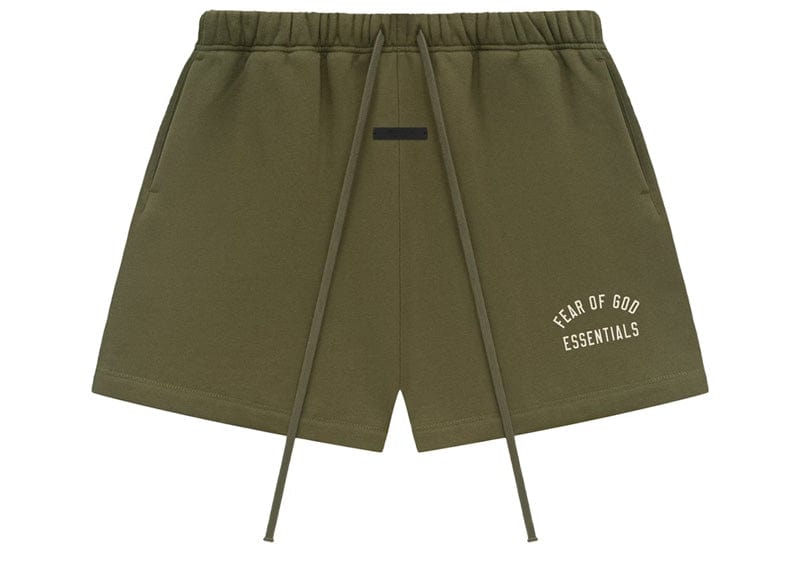 Fear of God Essentials Fleece Soccer Short Military