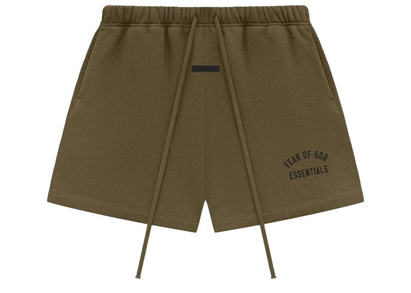 Fear of God Essentials Fleece Soccer Short Olive