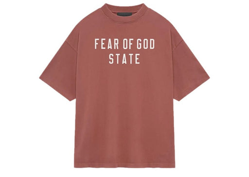 Fear of God Essentials Heavy Crewneck Tee Crimson