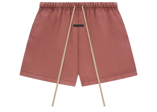 Fear of God Essentials Heavy Fleece Soccer Short Crimson