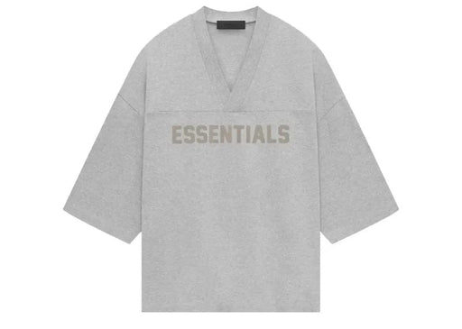 Fear of God Essentials Heavy Jersey Football Tee Light Heather Grey