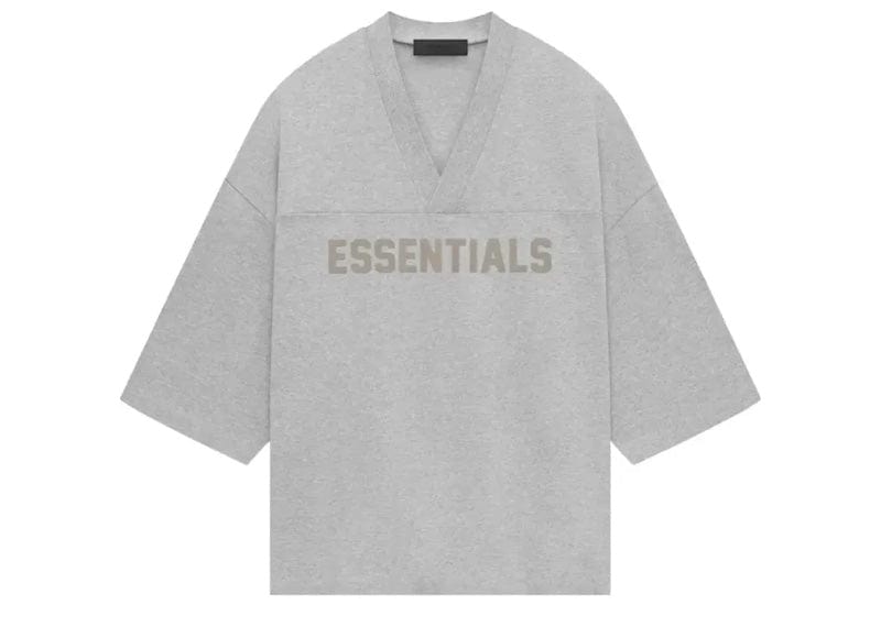 Fear of God Essentials Heavy Jersey Football Tee Light Heather Grey