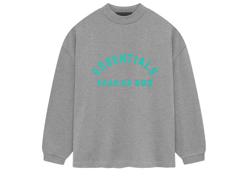 Fear of God Essentials Heavy Jersey L/S Tee Dark Heather Oatmeal