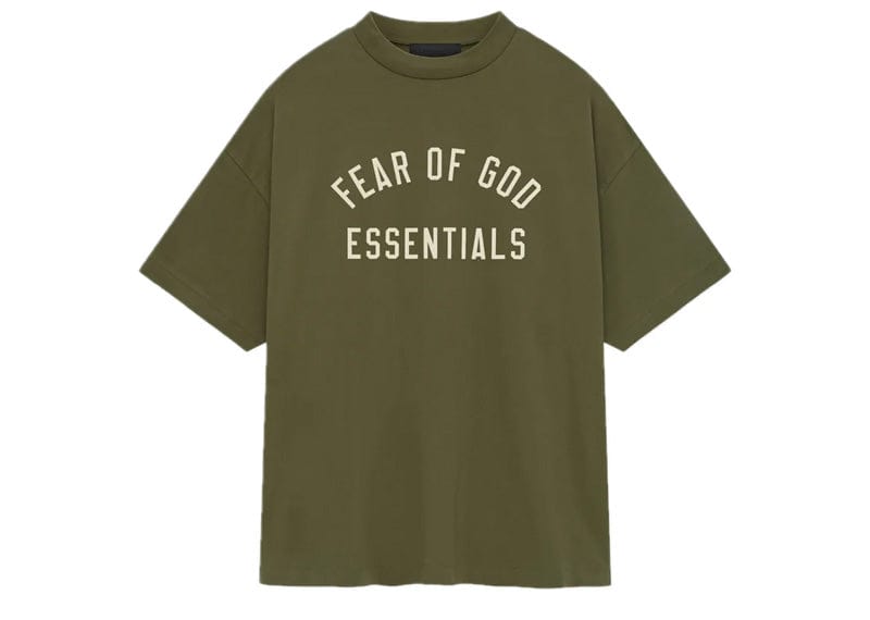 Fear of God Essentials Jersey Crewneck Tee Military