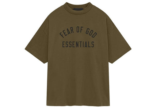 Fear of God Essentials Jersey Crewneck Tee Olive