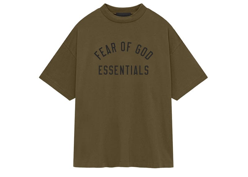 Fear of God Essentials Jersey Crewneck Tee Olive