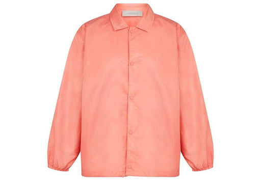 Fear of God Essentials Nylon Coaches Jacket Coral