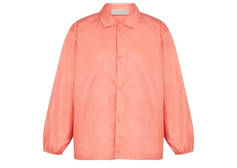 Fear of God Essentials Nylon Coaches Jacket Coral