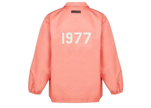 Fear of God Essentials Nylon Coaches Jacket Coral