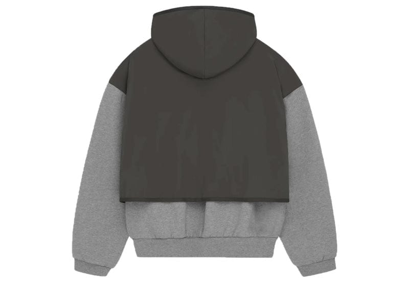 Fear of God Essentials Nylon Fleece Hooded Sweater Dark Heather Oatmeal/Ink