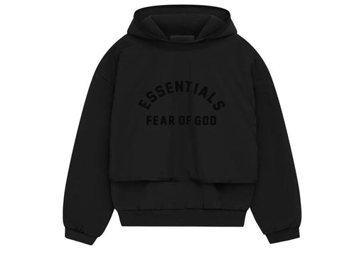 Fear Of God Essentials Nylon Fleece Hooded Sweater Jet Black/Jet Black (SP24)