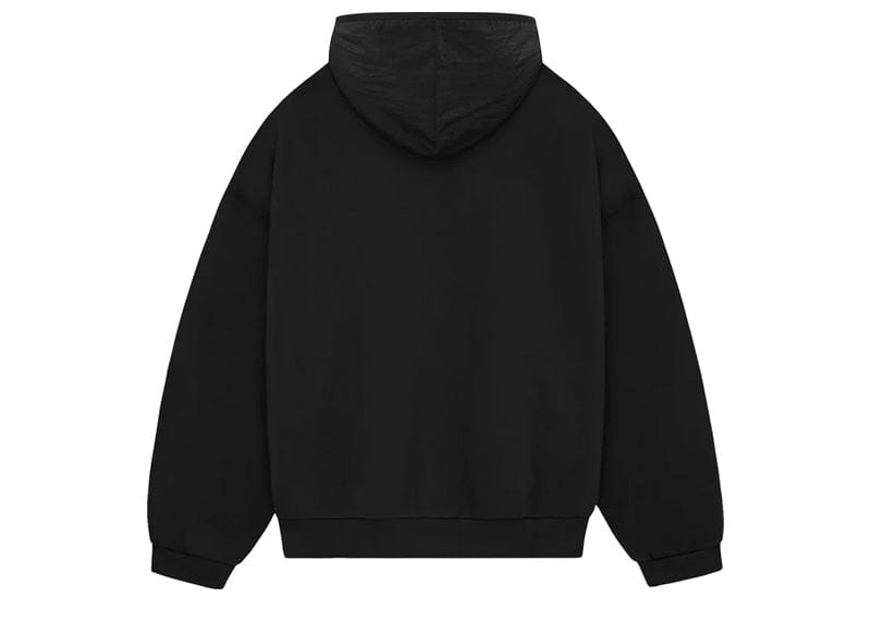 Fear of God Essentials Nylon Fleece Hoodie Jet Black/Jet Black