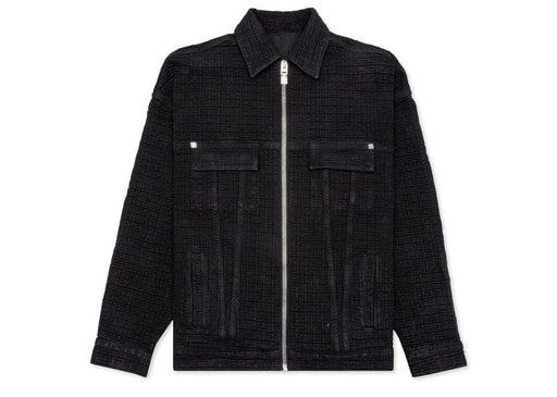 Givenchy Black 4G Jacquard Oversized Denim Jacket