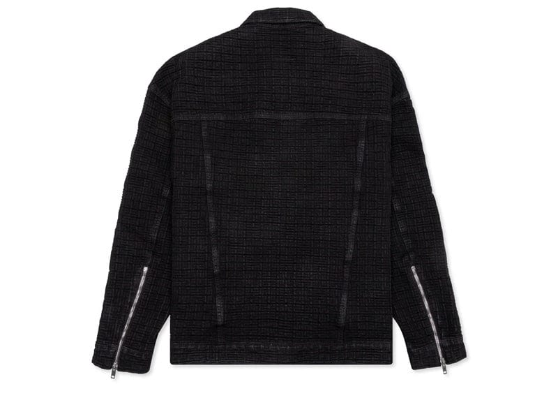 Givenchy Black 4G Jacquard Oversized Denim Jacket