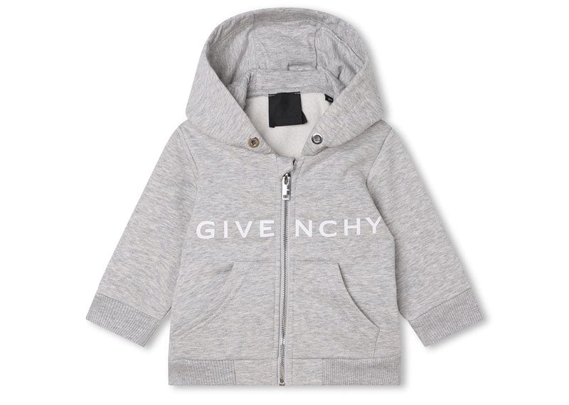 Kids 12 Months Givenchy Logo Zip-Up Hoodie