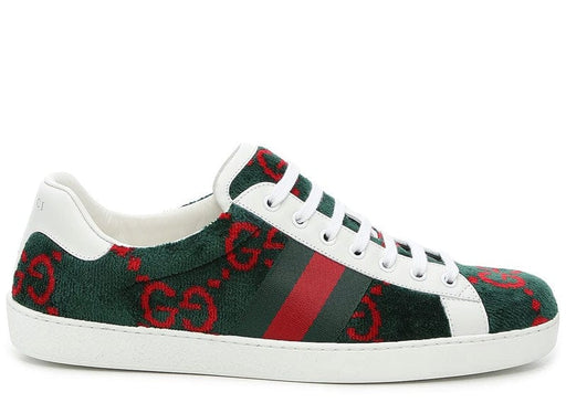 Gucci Ace GG Terry Cloth Blue Red Green