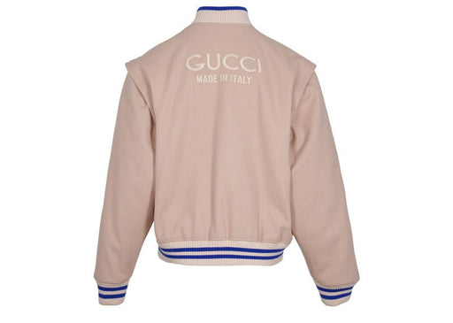 Gucci Cream Wool Bomber Jacket