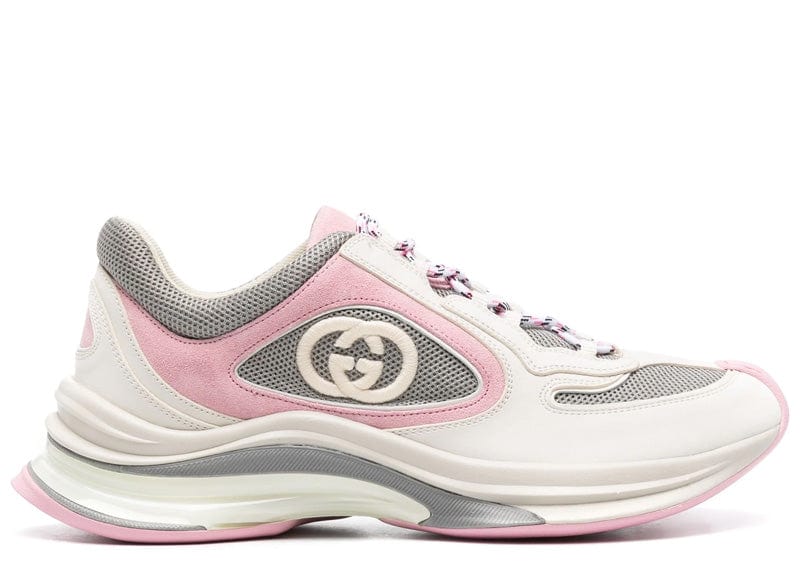 Gucci Wmns Run Sneaker Ivory Pink Grey