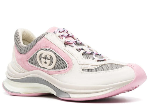 Gucci Wmns Run Sneaker Ivory Pink Grey