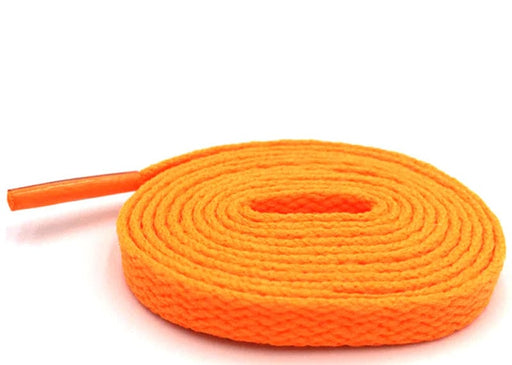 Hefted Laces - FLAT POLYESTER LACES - Neon Orange