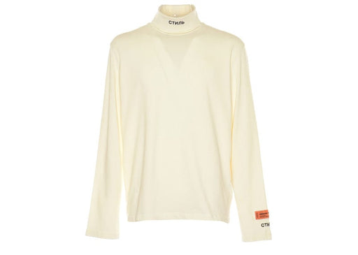 Heron Preston CTNMB Long Sleeve Roll-Neck White