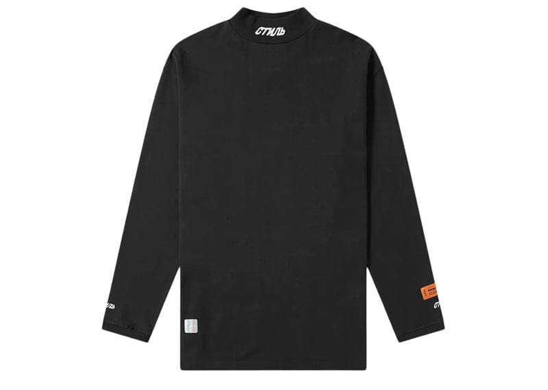 Heron Preston CTNMB Mock Neck Longsleeve T-Shirt Black