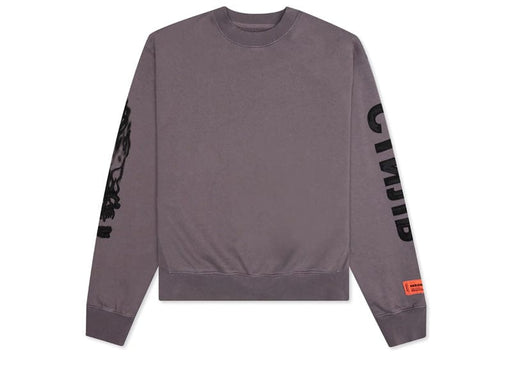 Heron Preston Flaming Skull Crewneck - Grey/Black