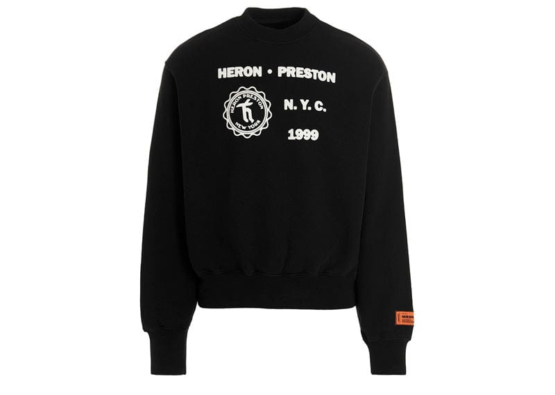 Heron Preston Medieval Heron Crewneck Black/White