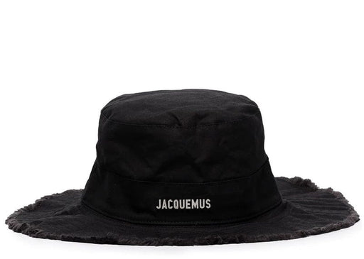 Jacquemus Le Bob Artichaut Large Brim Bucket Hat Black