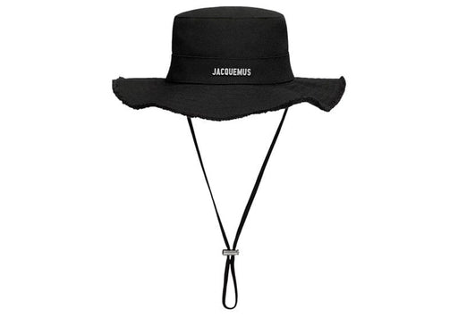 Jacquemus Le Bob Artichaut Large Brim Bucket Hat Black