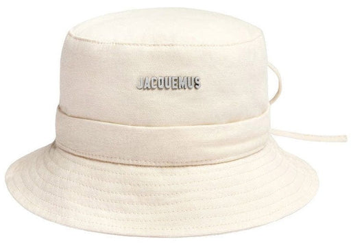 Jacquemus Le Bob Gadjo Bow Knotted Bucket Hat Off White