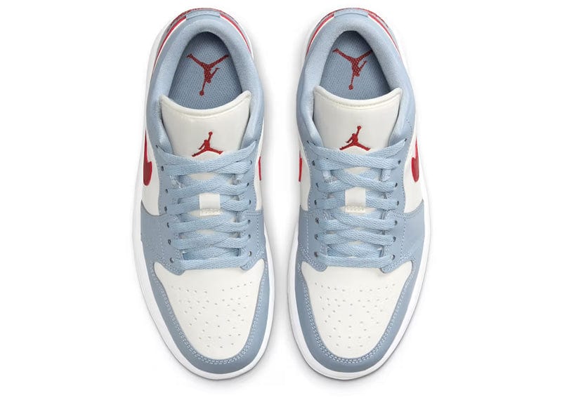 Air Jordan 1 Low Sail/Blue Grey/White/Dune Red (W)