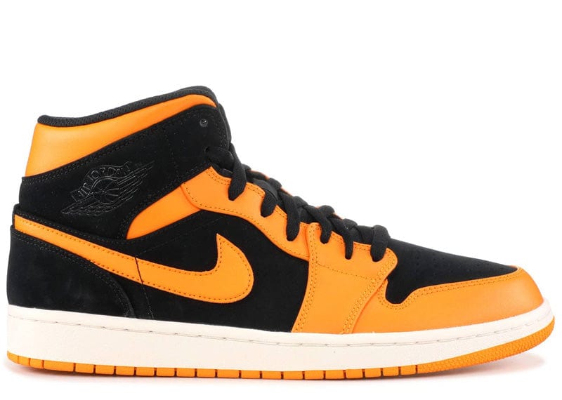 Air Jordan 1 Mid Black Orange Peel