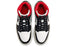 Air Jordan 1 Mid 'Black Sail Gym Red' (W)