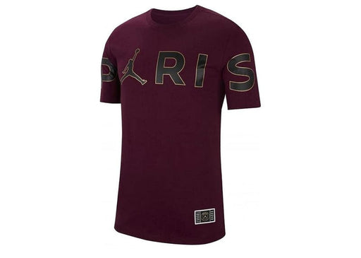 Air Jordan x PSG Woodmark Men's Short-Sleeve T-Shirt - Maroon