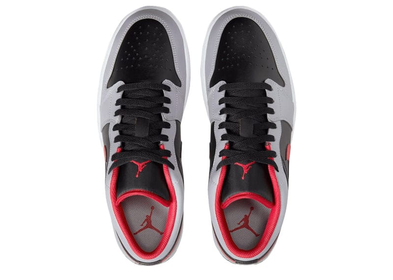 Jordan 1 Low Black Light Smoke Grey Gym Red